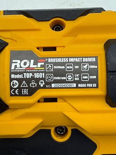 ударный отверка: Аккумуляторный ударный шуруповёрт ROLF TOP-1601 (Germany Technology) — 9