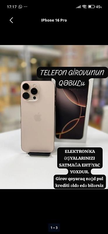 ayfon 24: Xidmət: Telefon girovunun qəbulu Təsvir: - Elektronika əşyalarınızı — 1