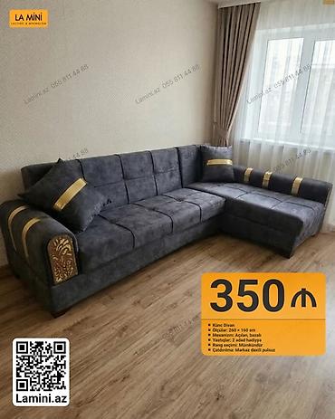 Künc divan – rahat və funksional dizayn - Ölçülər: 260 × 160 sm -
