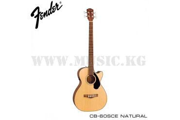 Наушники: Акустическая бас-гитара Fender CB-60SCE Natural Электроакустическая