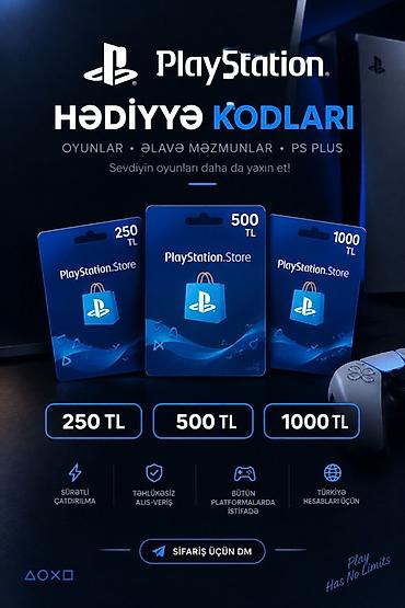 PlayStation Store hədiyyə kodları – Türkiyə hesabları üçün lalafo.az -da PlayStation Store hədiyyə kodları – Türkiyə hesabları üçün
