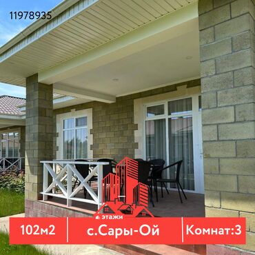 дача восток: Коттедж, 102 м², 3 комнаты, Агентство недвижимости