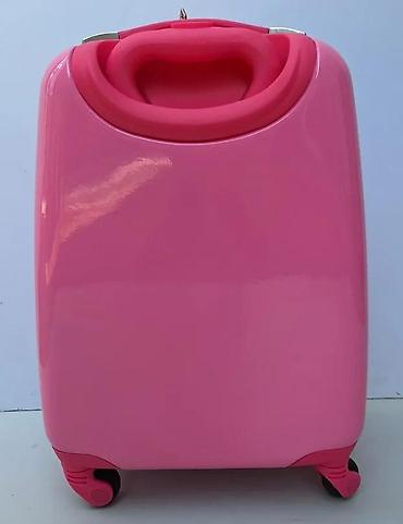 Rančevi, torbe i koferi: Dečji kofer na točkiće – ružičasti, sa motivima popularnih lutkica i — 6