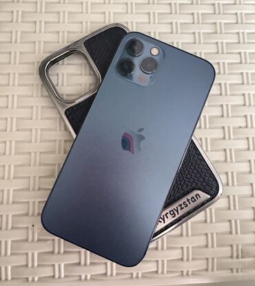 купить бу кондиционер в бишкеке: IPhone 12 Pro, Б/у, 128 ГБ, Зарядное устройство, Чехол, 80 %