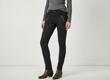 stradivarius wyprzedaż spodnie: Zara, Material trousers for women, size M