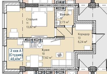 Продажа домов: 1 комната, 49 м², Элитка, 4 этаж, ПСО (под самоотделку)