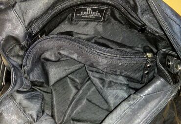 Torbe: Cellini - crna kožna torba Odlična torba od meke prirodne kože — 3