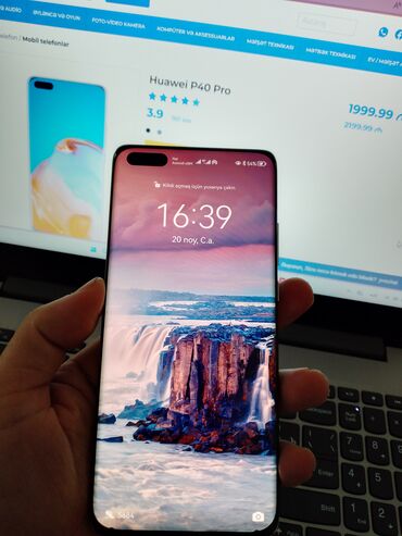 Huawei: Huawei P40 Pro, 256 GB, rəng - Boz, Sensor — 15