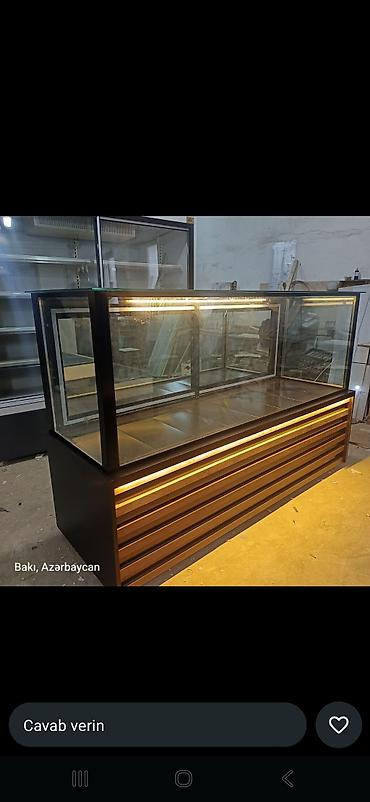 Холодильное оборудование: Məhsul: Şüşə vitrinli soyuducu stendlər (market, kafe, şirniyyat və — 1