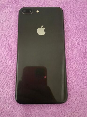 Apple iPhone: IPhone 8 Plus, Б/у, 64 ГБ, Jet Black, Защитное стекло, Чехол, Кабель, 100 %