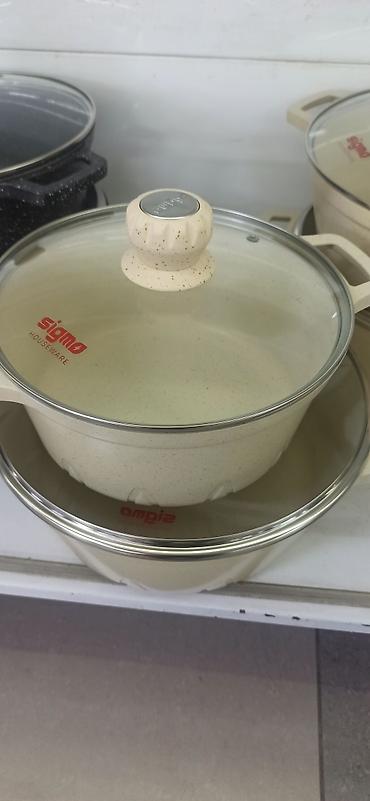 Кастрюля/сотейник SIGMA Houseware с крышкой - Материал: литой
