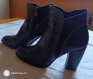 Ankle boots: Ženske kožne gležnjače na štiklu, obuvene samo jednom, na proslavi u at lalafo.rs — 2 Ankle boots: Ženske kožne gležnjače na štiklu, obuvene samo jednom, na proslavi u — 2