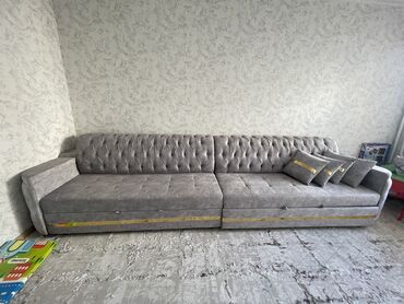 стенка мебел: Диван-кровать, цвет - Серый, Новый