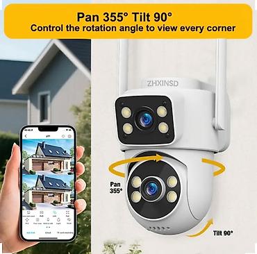 hile mobile: IP65 wifi təhlükəsizlik kamerası 5G Dual Lens Xarici Təhlükəsizlik — 6