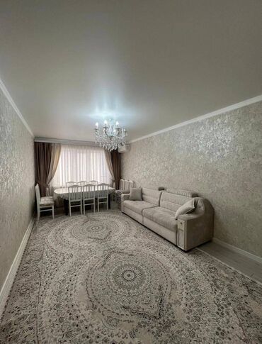 квартиры в канте продажа: 2 бөлмө, 76 кв. м, 108-серия, 6 кабат, Евроремонт