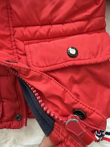 air 11: Детская зимняя куртка Moncler, красная. - Теплая стеганая модель с — 8