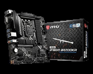 Комплектующие для ПК: Материнская плата для ПК, Б/у, MSI, LGA1200, Micro-ATX — 1