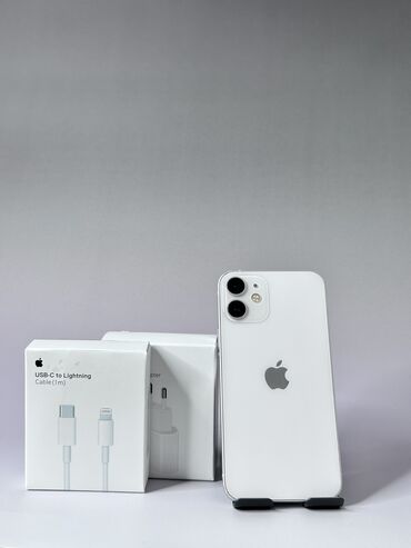 iphone зарядка: IPhone 12 mini, Б/у, 64 ГБ, Белый, Зарядное устройство, Защитное стекло, Чехол, В рассрочку, 78 %