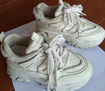 туфли новая не разу не одевала: Ağ rəngli chunky unisex idman ayaqqabısı - Stil: qalın altlı, “dad — 3