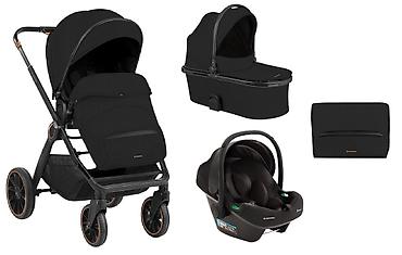 maxi 171: KIKKA BOO Kolica TIFFANY black 3u1 sa tvrdom korpom i auto sedištem — 1