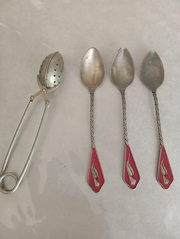 xrom caydan: Çay dəsti, rəng - Qırmızı, Metal — 2