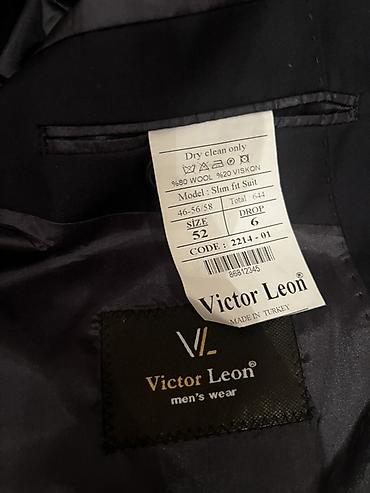 Kişi geyimləri: Victor Leon kişi kostyumu – Türkiyədə istehsal - Model: Slim Fit (6 — 2