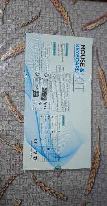 Klaviaturalar: WIERLESS KEYBOARD VƏ MOUSE SETİ. Setin daxilinə klaviatura, mouse — 2