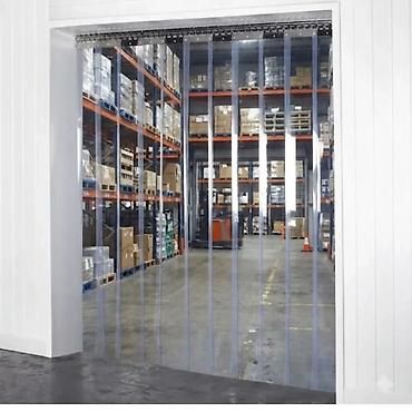 lidl kućni aparati: PVC Trakasta Zavesa po meri 984x2150mm – INOX nosači Kvalitetna PVC — 1