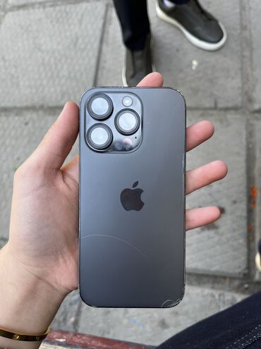 телефон режим 12 про: IPhone 14 Pro, Колдонулган, 128 ГБ, Кара, Каптама, 85 %