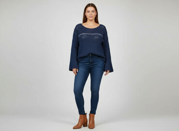 new yorker kurtki zimowe: Hand Knitted, Sweter damski, rozmiar 2XL