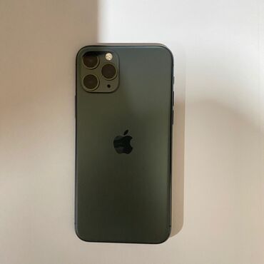 телефон айфо: IPhone 11 Pro, Б/у, 256 ГБ, Зеленый, Чехол, 77 %