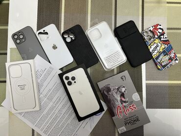 рингтон айфон: IPhone 13 Pro, Колдонулган, 128 ГБ, Ак, Заряддоочу түзүлүш, Коргоочу айнек, Каптама, 95 %