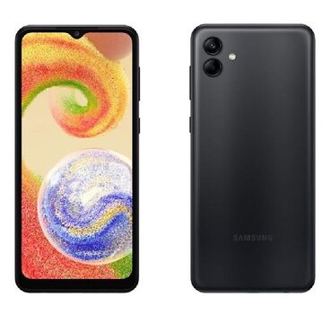 telefon aksesuarları ucuz: Samsung Galaxy A04e, 64 GB, rəng - Qara, İki sim kartlı, Sensor