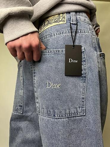 Джинсы Dime – свободный фасон baggy с высокой посадкой и прямыми
