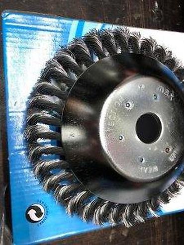 haina electric tools: Čelična pletena četka za brusilicu (okrugla “cup”/tanjirasta četka) - — 10