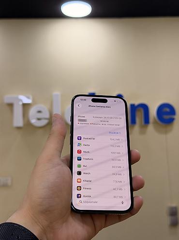 iphone 2ci əl: IPhone 16, 128 GB, Black Titanium, Face ID, Kredit, Zəmanət — 6