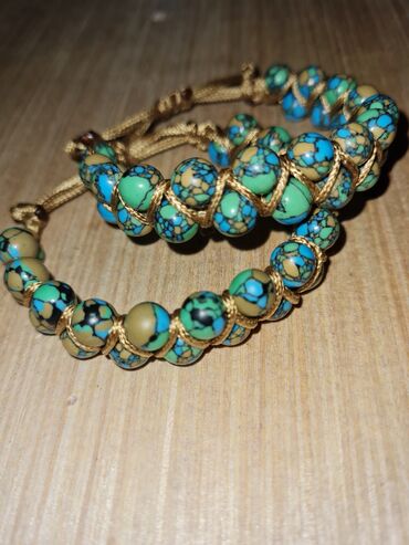 Narukvice: Podesiva narukvica, Handmade, Materijal: Kristal, Perlice — 23