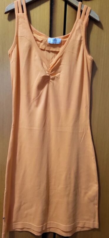 plava haljina kombinacije: S (EU 36), bоја - Narandžasta, Oversize, Na bretele