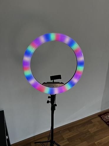 rgb лампа: Кольцевая LED‑лампа Ring Fill Light 18-RGB на штативе - Диаметр: 18" — 5