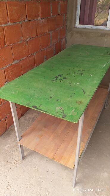 Столы: Б/у, Нераскладной, Прямоугольный стол, Азербайджан