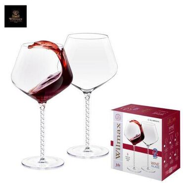 Mətbəx aksesuarları: Wine Glass Set of 2 in Colour Box WL‑888103/2C Rəngli qutuda 2'li