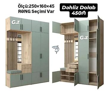 dəhlizə gizlənin: Dəhliz dolabı – ölçü: 250×160×45 sm. Rəng seçimi var. Funksional — 1