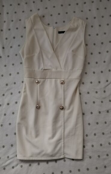satenski ogrtaci i spavacice: XS (EU 34), color - White, Short sleeves