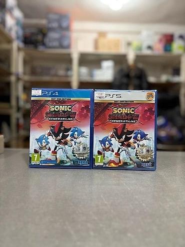 Видеоигры и приставки: PS4 və PS5 üçün "Sonic Shadow Generations" oyun diski ✅Taksit — 1