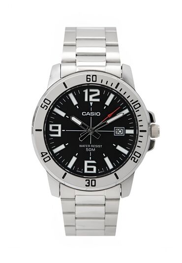 китайский часы: Классические мужские часы Casio с прочным металлическим браслетом и
