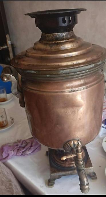 Qədim mis samovar üstündə peçatları var 1 əsirdən çox yaşı var