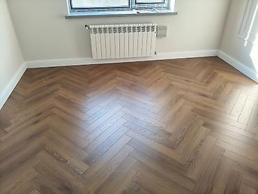 Напольные работы: Рофессиональная укладка кварц-ламината и ламината «ёлочкой» Выполняю — 5