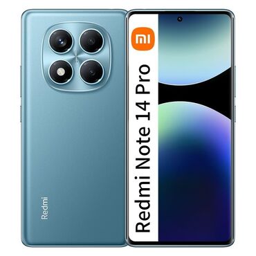 телефон рассрочку ош: Xiaomi, 14 Pro, Новый, 256 ГБ, цвет - Синий, 2 SIM