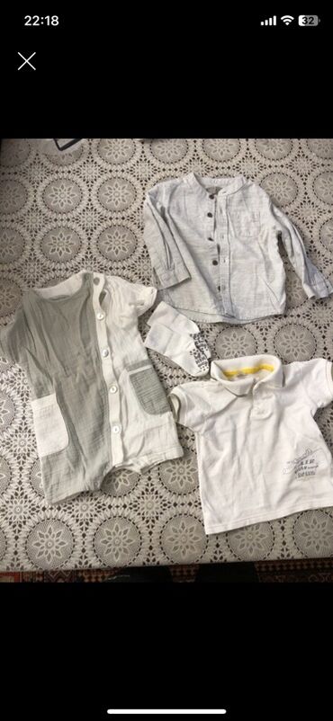 Dəstlər: Hər biri 2 m Uşaq geyimləri dəsti – bir neçə komplekt 1) Boz tonlarda — 5