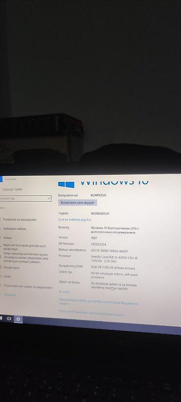 Acer: Acer noutbuk + aksesuarlar Texniki göstəricilər: - Prosessor: Intel — 2